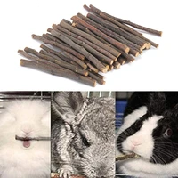 good no odor durable bunny hamsters apple tree branches wood toys pet chew toy hamster chew sticks 204060pcs