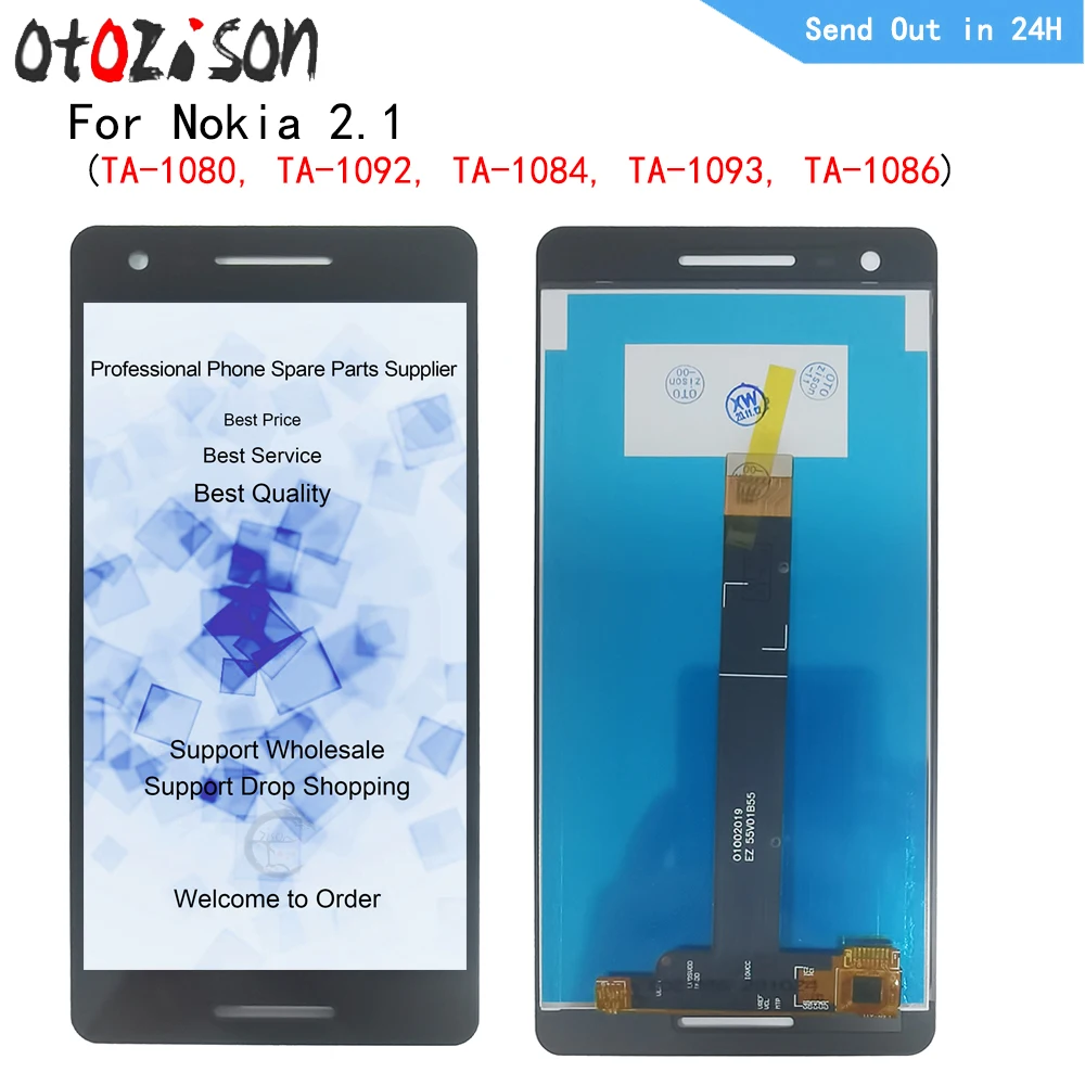 

5.5" IPS Display For Nokia 2.1 TA-1080, TA-1092, TA-1084, TA-1093, TA-1086 LCD Screen Touch Panel Digitizer WIth Frame Assembly