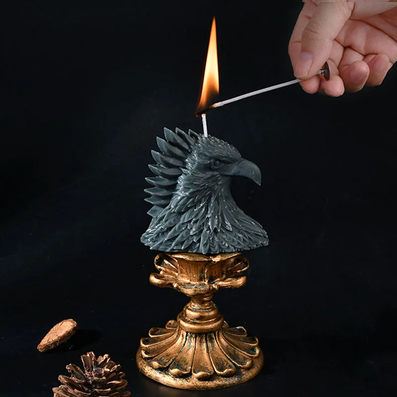 3d-подсвечник в виде орла искусственная статуя абстрактная свеча гипсовая смола