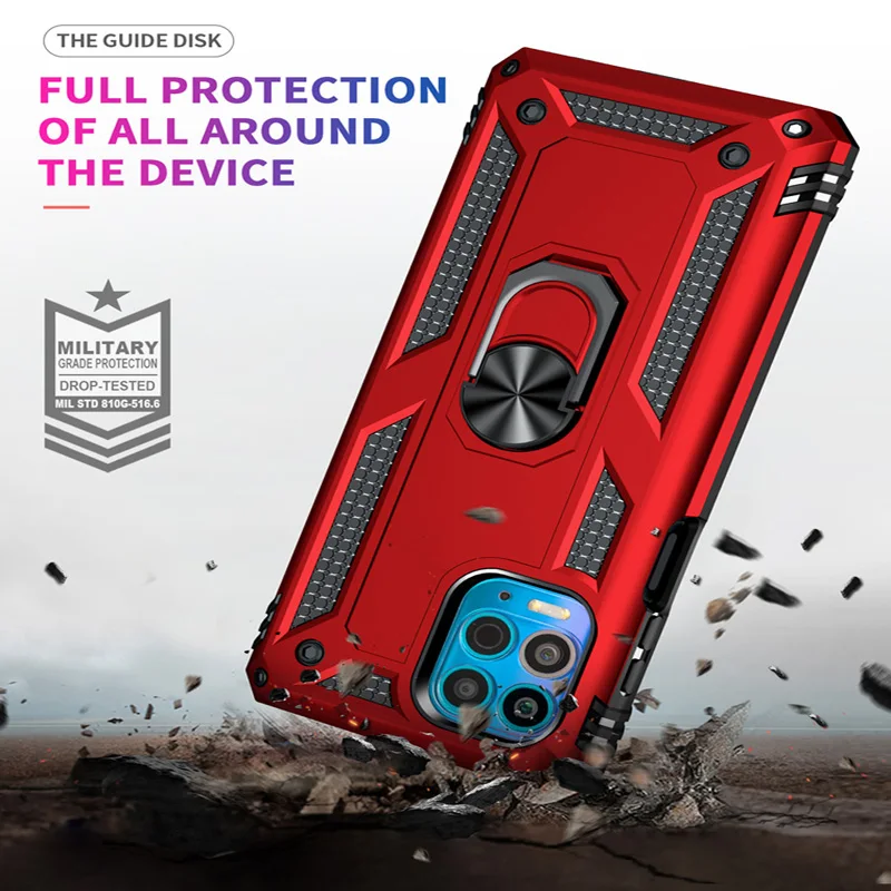shockproof phone case for motorola g9 g8play plus g31 g51 g71 g30 g50 g60 g100 ring protective cover for moto e6s e7 e20 e30 e40 free global shipping