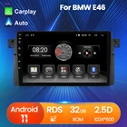 Автомобильный DVD-плеер Android 11 2.5D WIFI GPS-навигация для BMW E46 1998-2006 Автомобильный мультимедийный радиоприемник управление рулевым колесом BT RDS