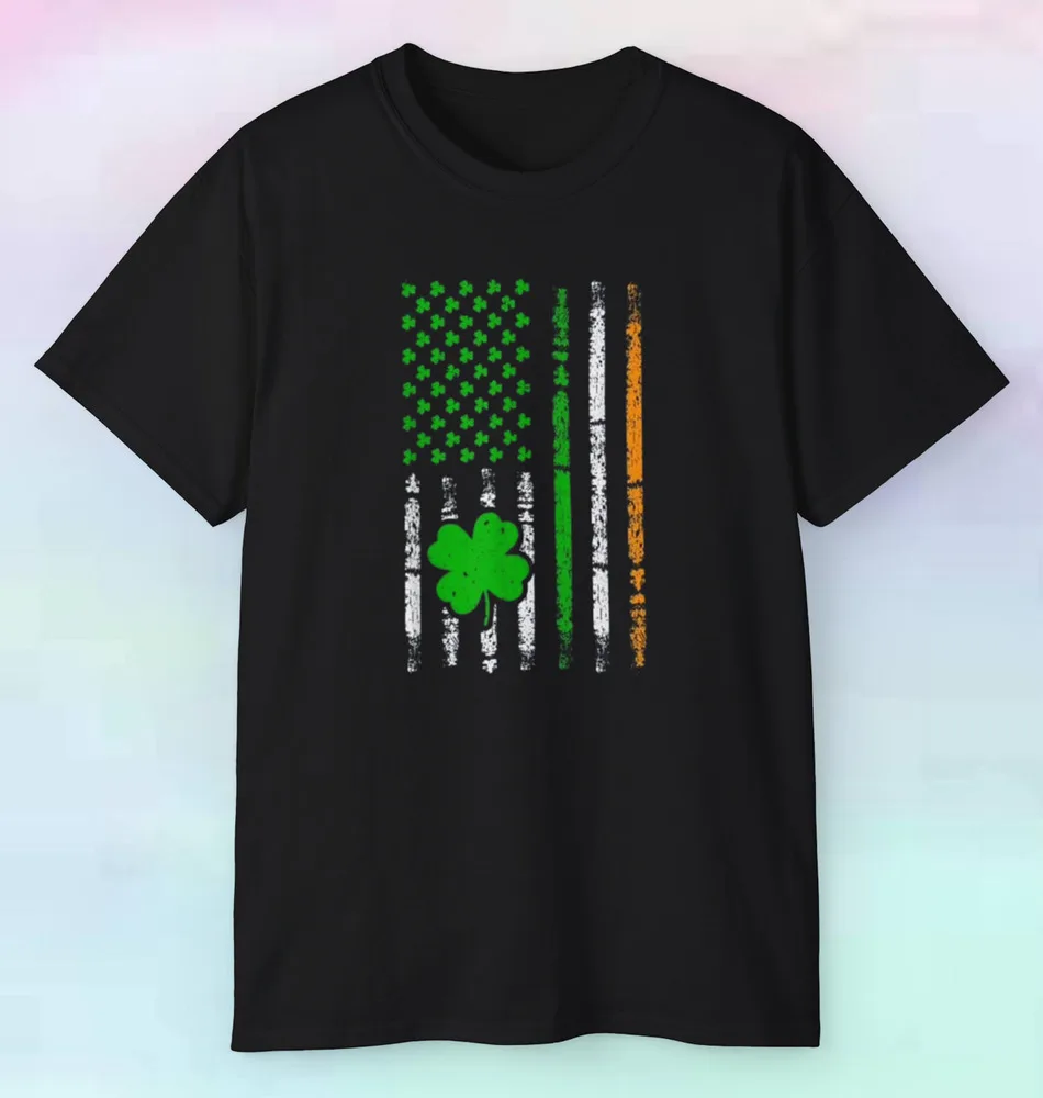 Рубашка с американским флагом ирландских цветов мужская и женская одежда в стиле