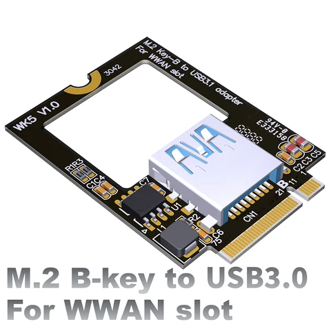 XT-XINTE  M.2 B Key to Bluetooth-compatible WiFi Adapter USB 3.0