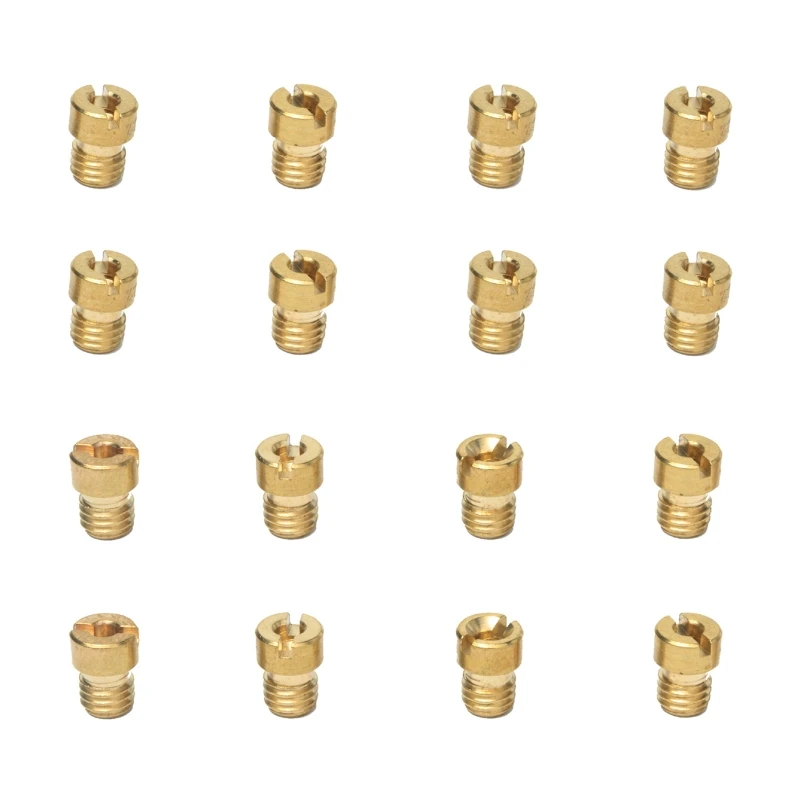 

Motorcycle Carburetor Nozzles Kit,16pcs Carburetor Main Jet Kit M6 M5 6mm 5mm Thread for DellOrto BGM Motoforce 40GF