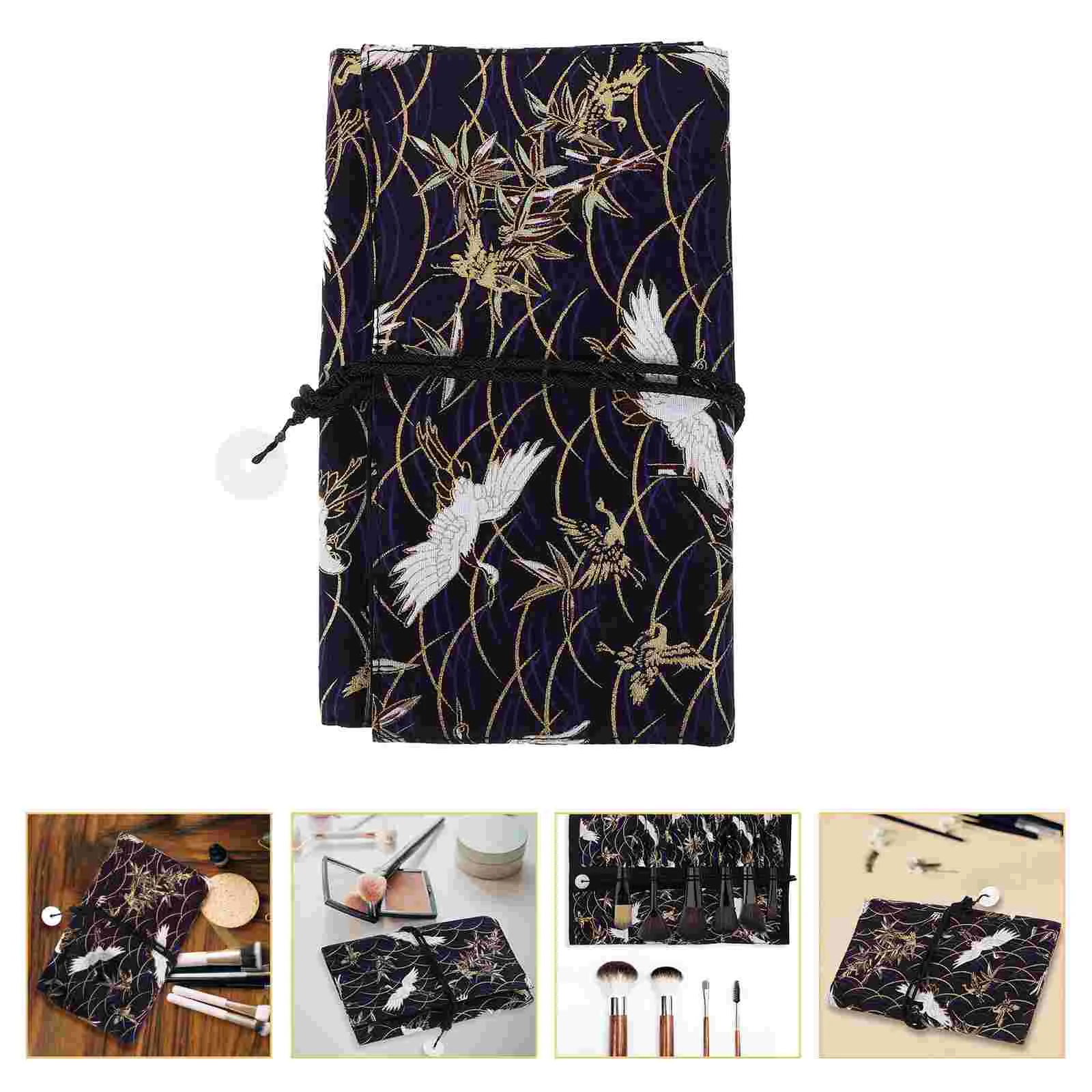 Сумка для хранения кистей в рулонах органайзер губной помады косметичка