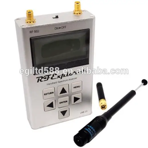 RF Explorer - 3G Combo 15-2700 MHz Ручной цифровой анализатор спектра с черной резиновой