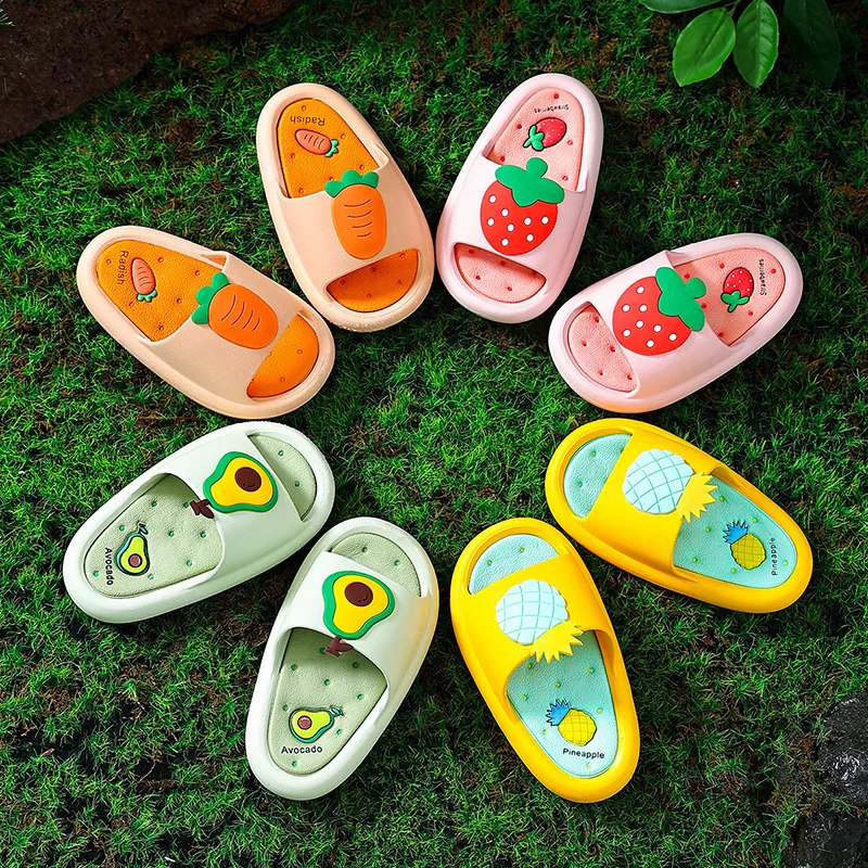 

Children's slippers indoor non-slip cute cartoon shoes boys and girls summer men's ladies soft bottom slippers beach slippers