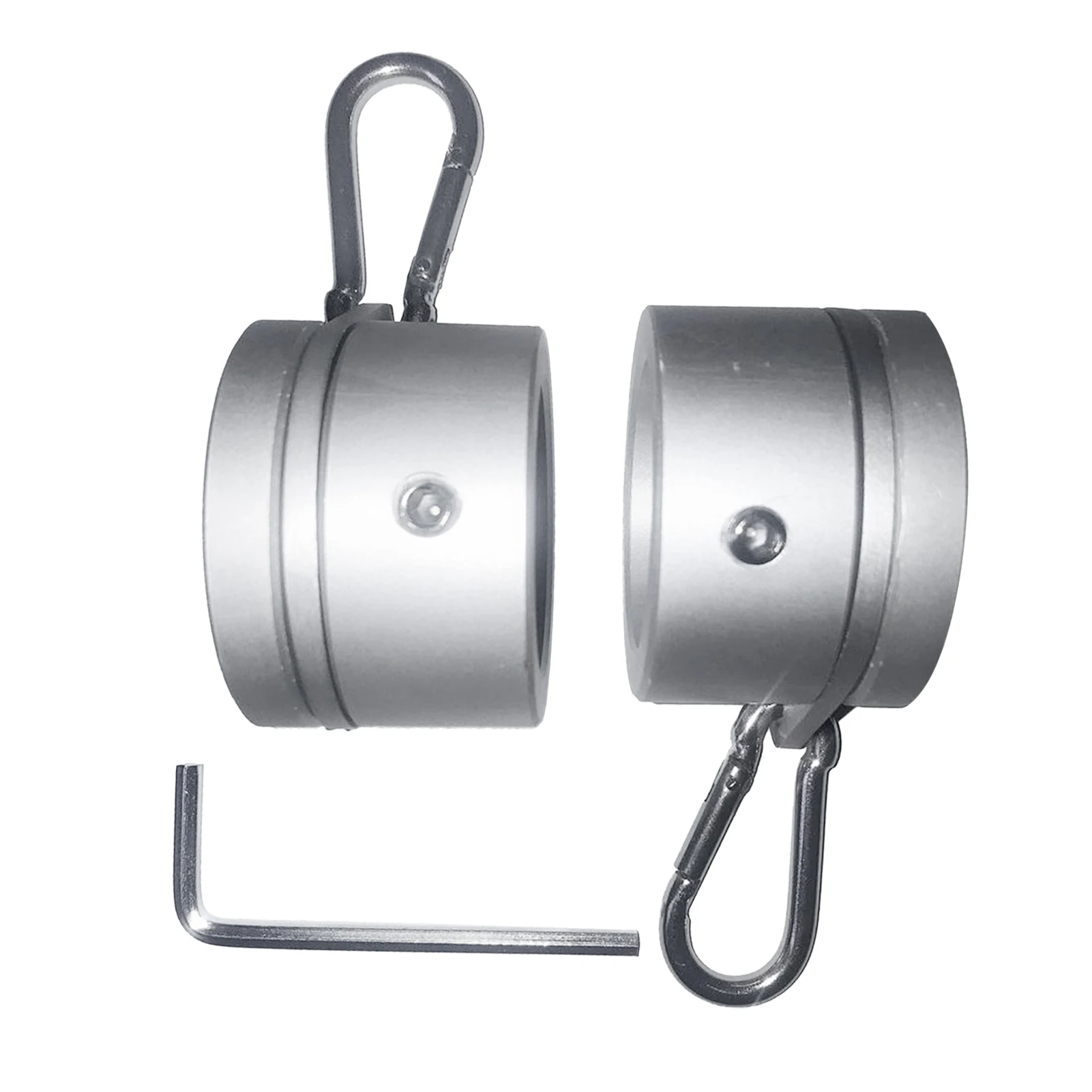 

2pcs Fixing Flagpole Mounting Ring Durable Heavy Duty Accessories Weatherproof Rustproof With Carabiner Anti Wrap Aluminum Alloy