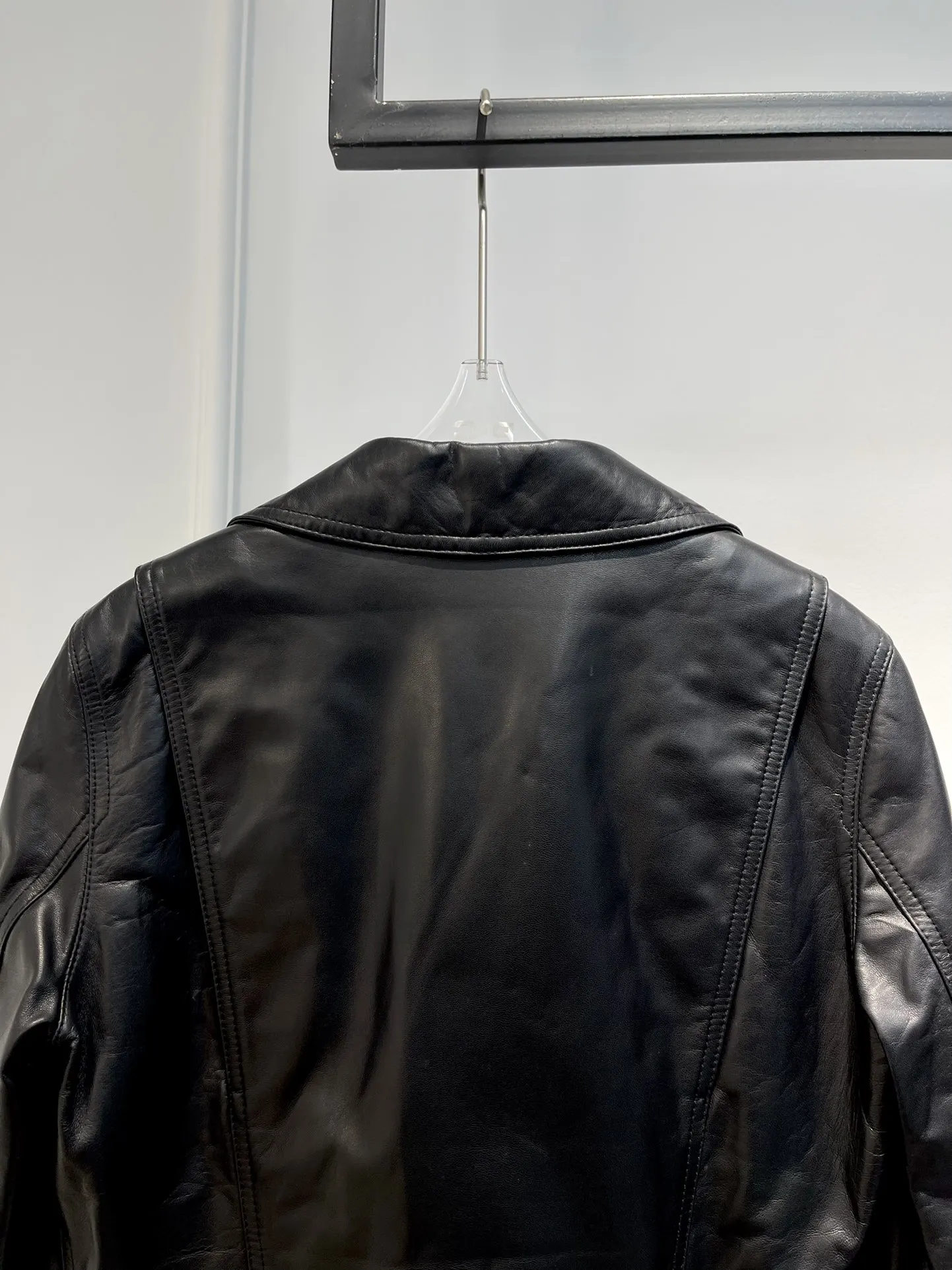 Basic Motorbike Leather Jacket for Men and Women False Pocket Decoration Top Quality 2022 Autumn Winter Casual Clothes