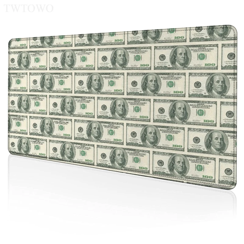 

100 Dollar Bill Mousepad HD XXL Large New MousePads Desk Mats keyboard pad Natural Rubber Gamer Soft Carpet Mouse Mat