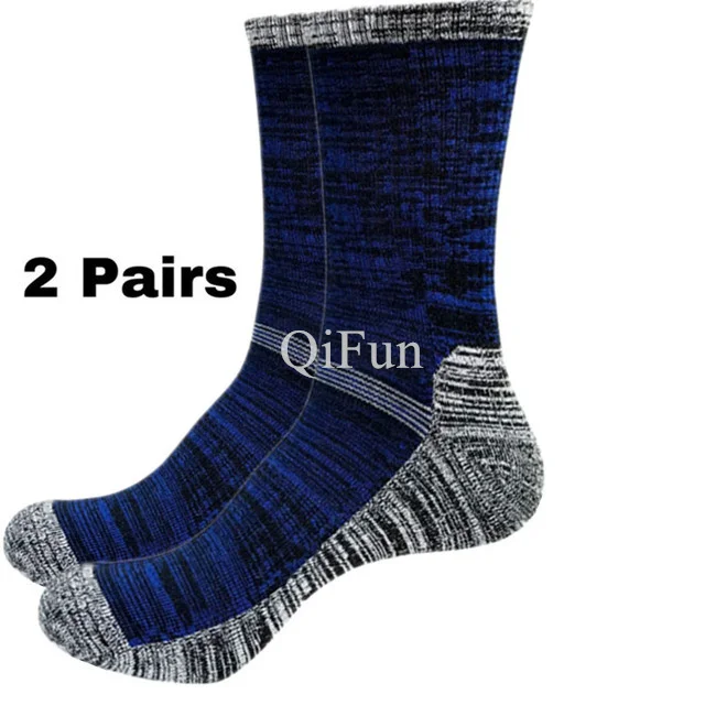 

Men Socks(2 Pairs/lot) Winter Thicken Thermal Pile Cashmere Snow Sock Climbing Hiking Sport Seamless Boots Floor Sleeping Socks