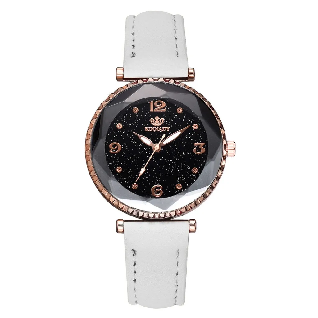 

Women's Quartz Leather Band Strap Watch Analog Wrist Bracelet bracelet Watch Set Railroad Watch 18mm Leather Watch Strap