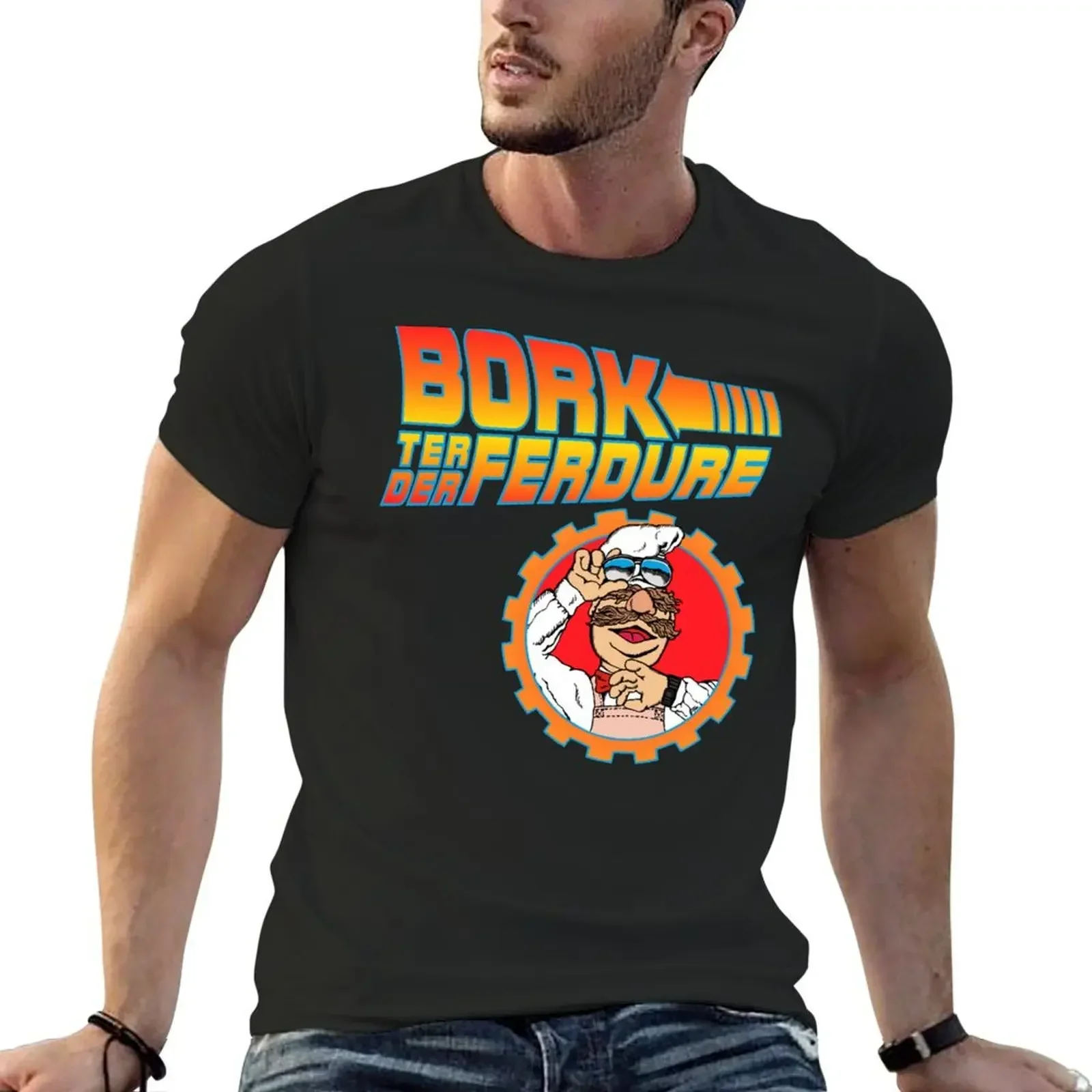 Футболка Bork Ter Der Ferdure черные футболки с аниме набор быстросохнущих мужских