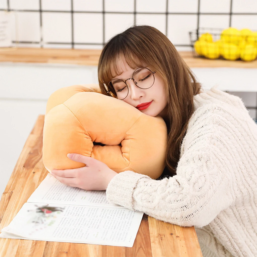 

Sleeping Rest Pillow Soft Comfortable Cotton Head Neck Pillows School Bed Sofa Cushion Living Room Classroom Pink