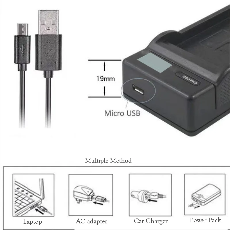 USB-кабель зарядное устройство для ЖК-дисплея NP-FM50 Sony A65 A77 A99