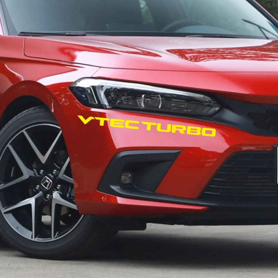 VTEC TURBO Viny Наклейка на лобовое стекло автомобиля для Honda Civic Fit Jazz JDM Typer R аксессуары