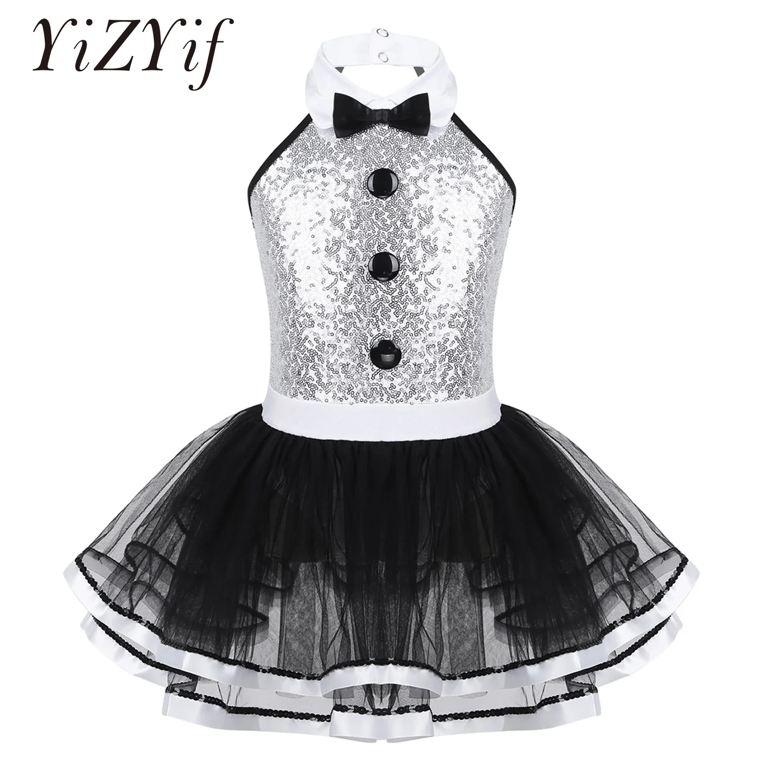 

Sequins Ballet Tutu Dress Gymnastics Leotard Kids Girls Sequins Lyrical Modern Jazz Latin Dance Wear Ballerina Leotard Costume