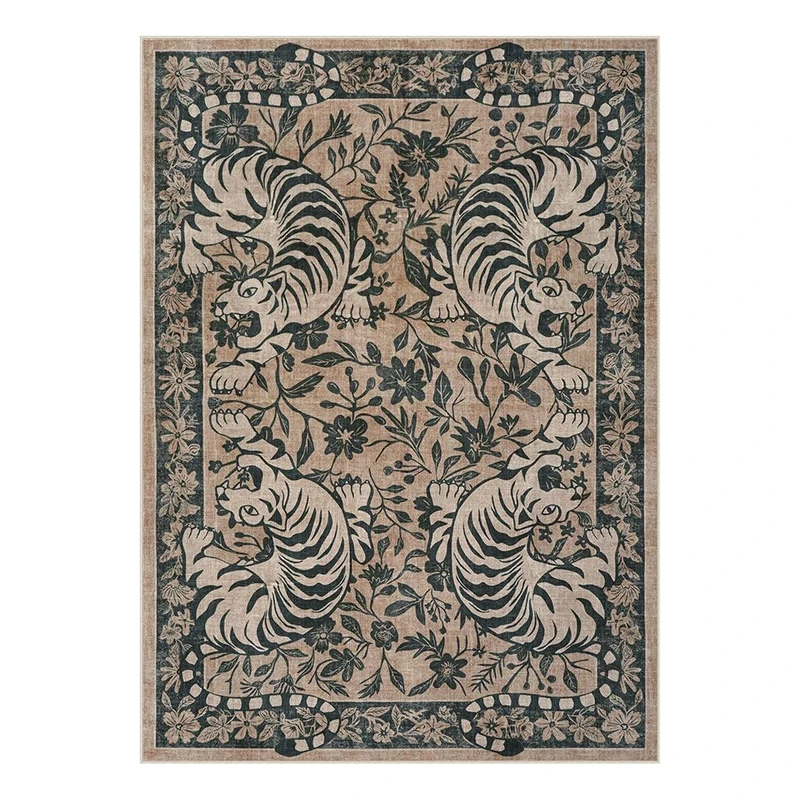 

Классический черный тигр ковёр из полиэстера