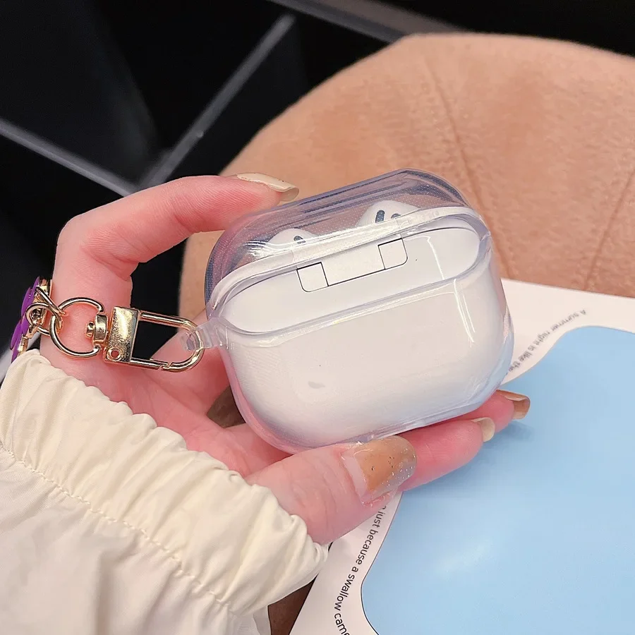 Силиконовый прозрачный чехол для наушников Samsung Galaxy Buds 3/buds3pro