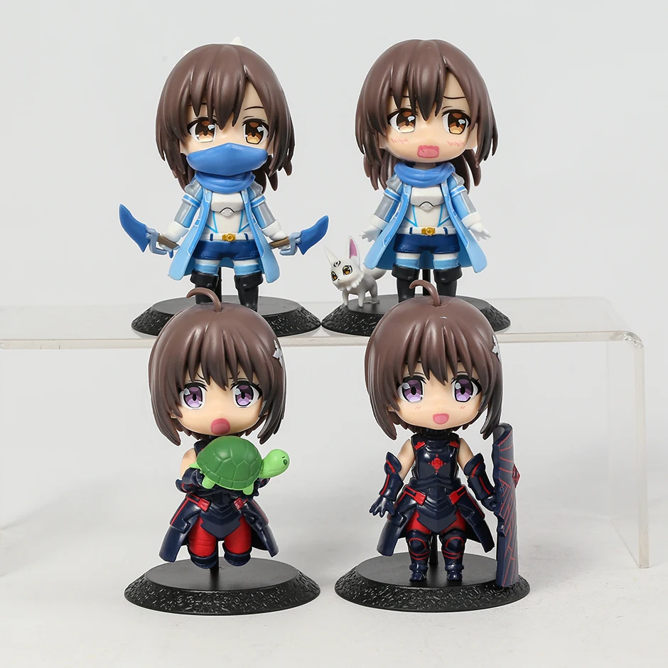 

Bofuri Maple Honjo Kaede Sally Shiramine Risa Cute PVC Figures Figurine Toys 4pcs/set