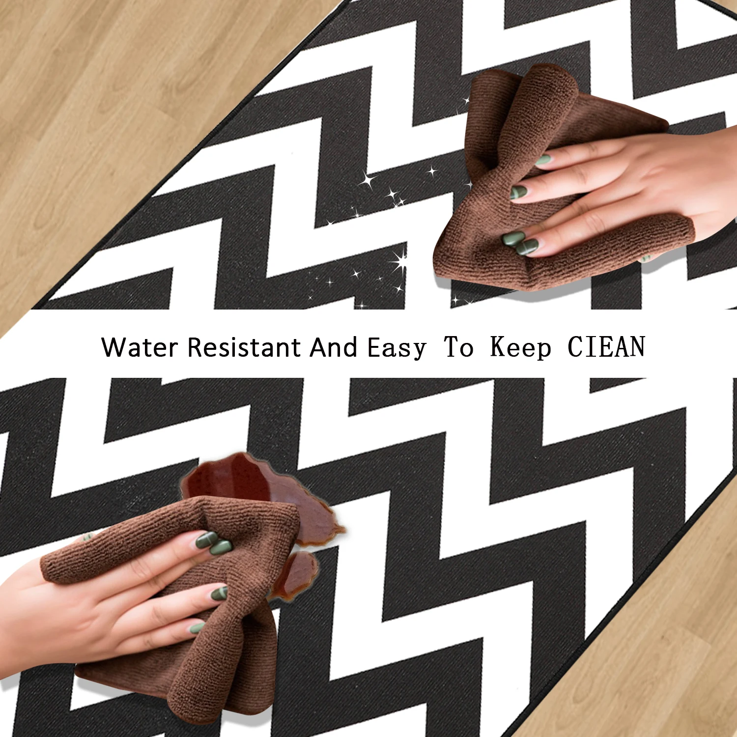 Нескользящий напольный коврик моющийся впитывающий ковер для гостиной прихожей