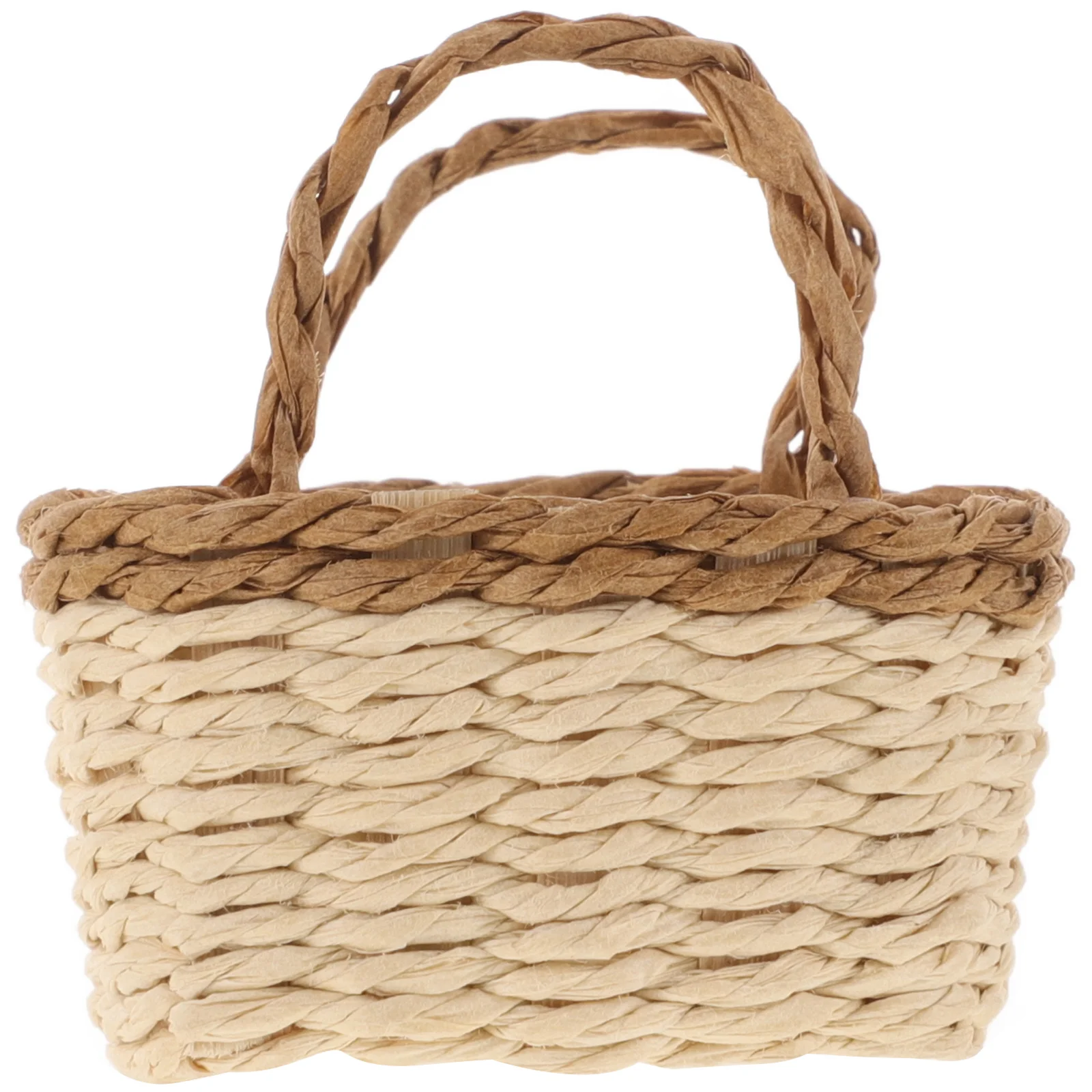 Корзина для хранения мини-кукол Миниатюрные вещи кукольного домика Миниатюры