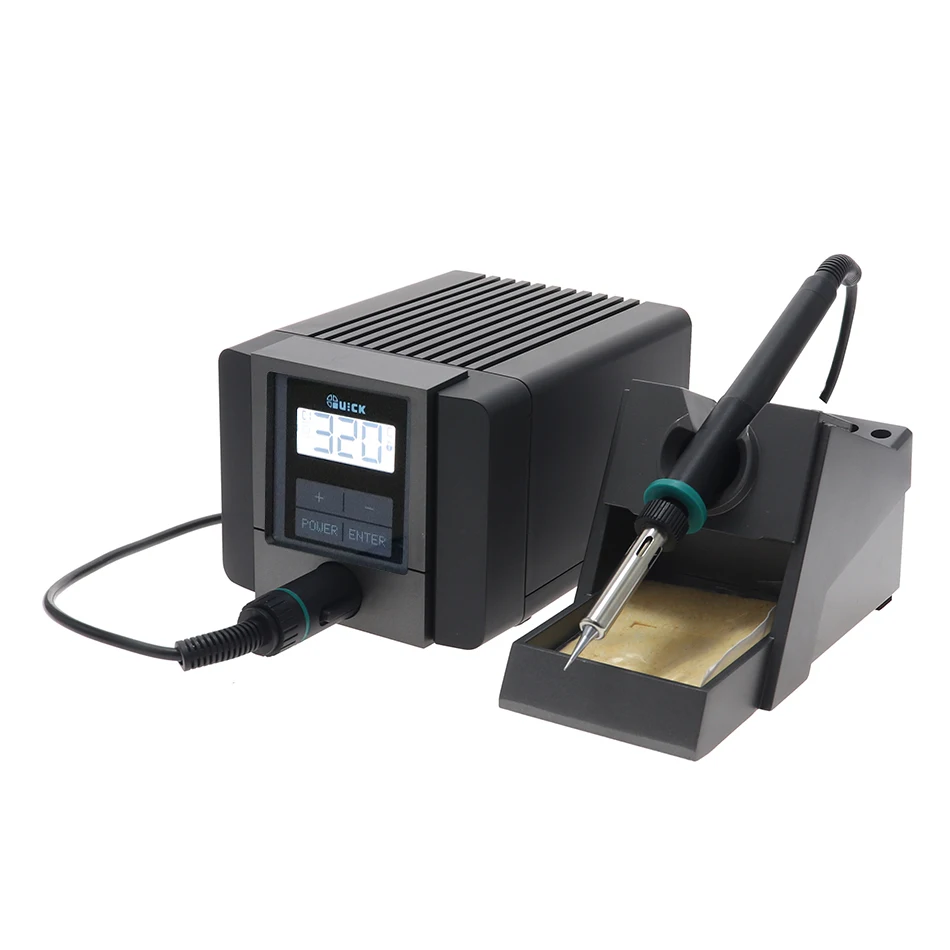 

QUICK TS1100 Intelligent Lead-free Soldering Station Mobile Repair Machines Soldering Gun Hot Air Soldering Station