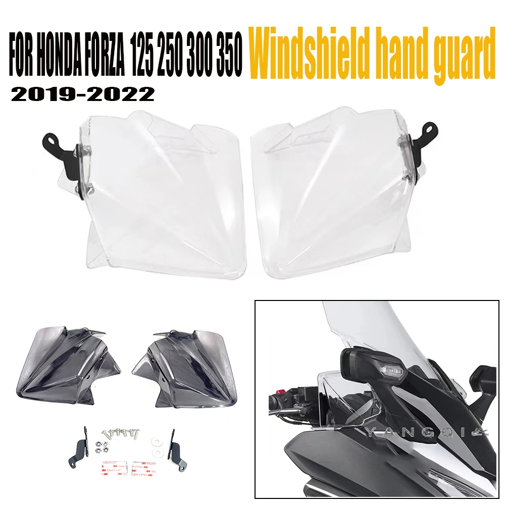 

Motorcycle Windshield Wind Deflector WindScreen HandShield Handguard 2019 - 2022 FOR HONDA FORZA 125 250 300 350