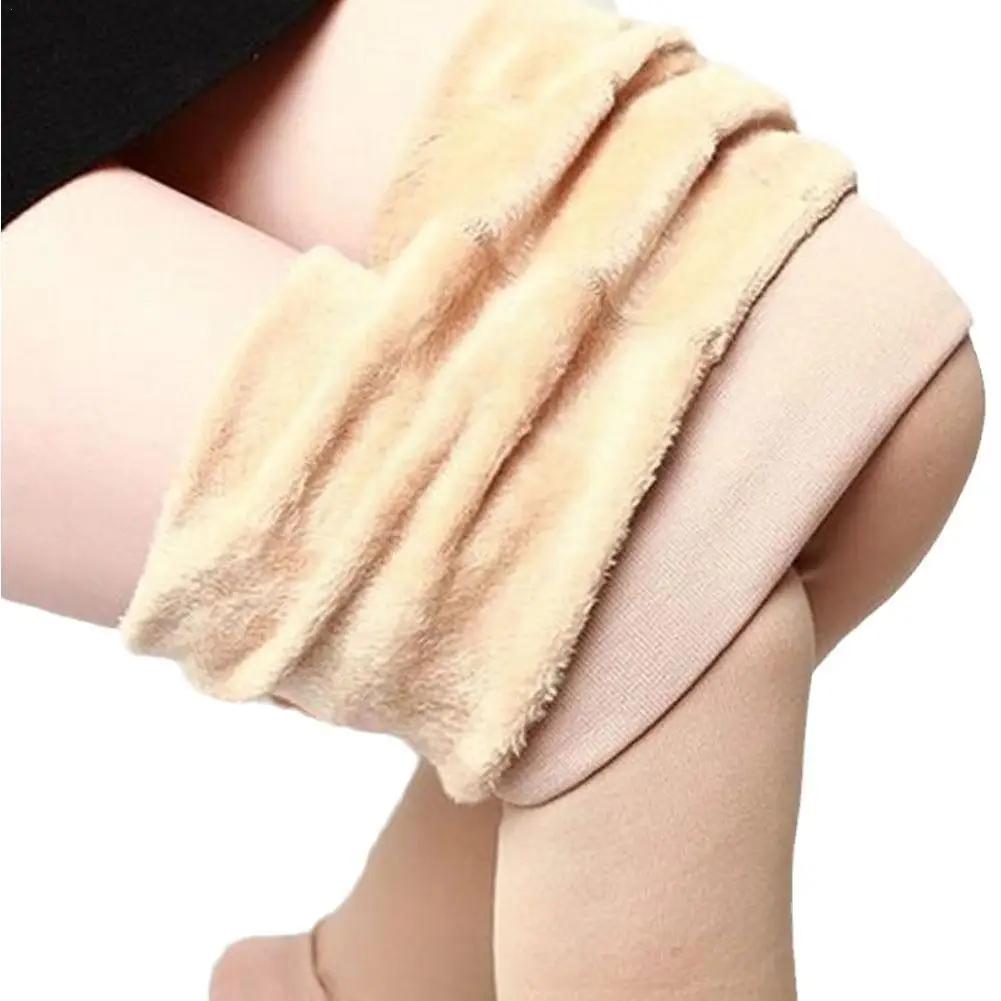 

Winter Thick Velvet Warm Leggings Women Sexy High Waist Pants Nude Cold Black Warm Stretch Fleece Leggings Soft Resis J4H6