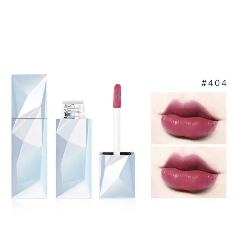 

6 Colors Dream Lipstick Crystal Diamond Velvet Matte Lip Gloss Makeup Lightweight Moisturizing Non-stick Cup Lip Cosmetic TSLM2