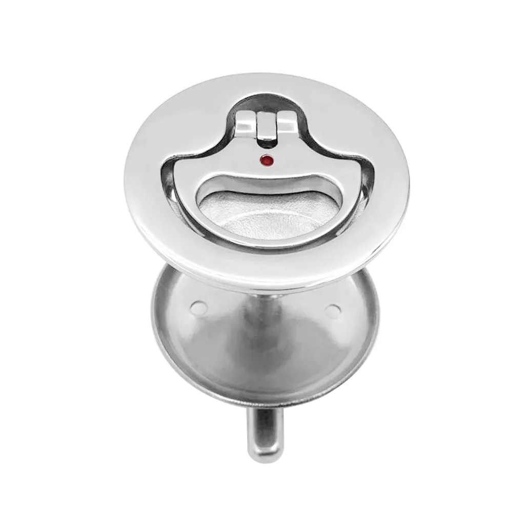 Marine Grade Stainless Steel 316 Cam Latch Flush Pull Deck Latch Lift Handle with Back Plate Boat Hardware Accessories