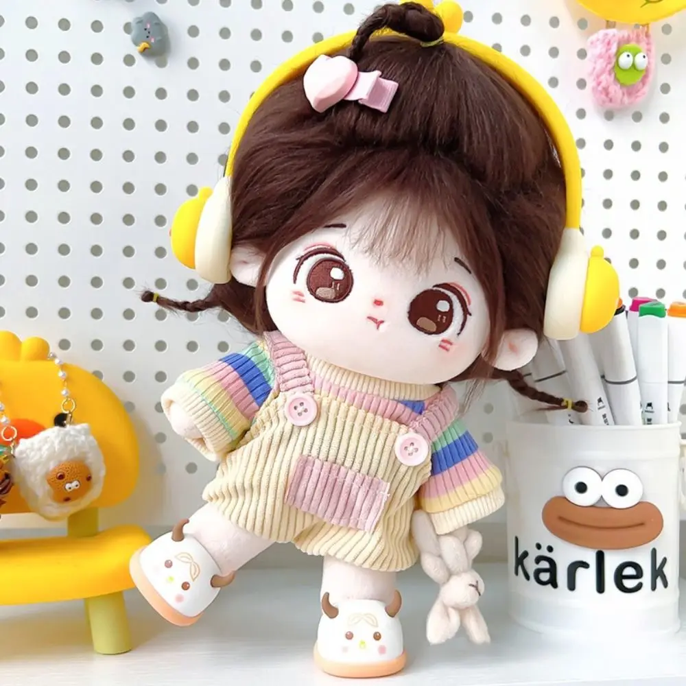 Одевание 20 см хлопковая кукольная одежда Радужный костюм комбинезон для куклы