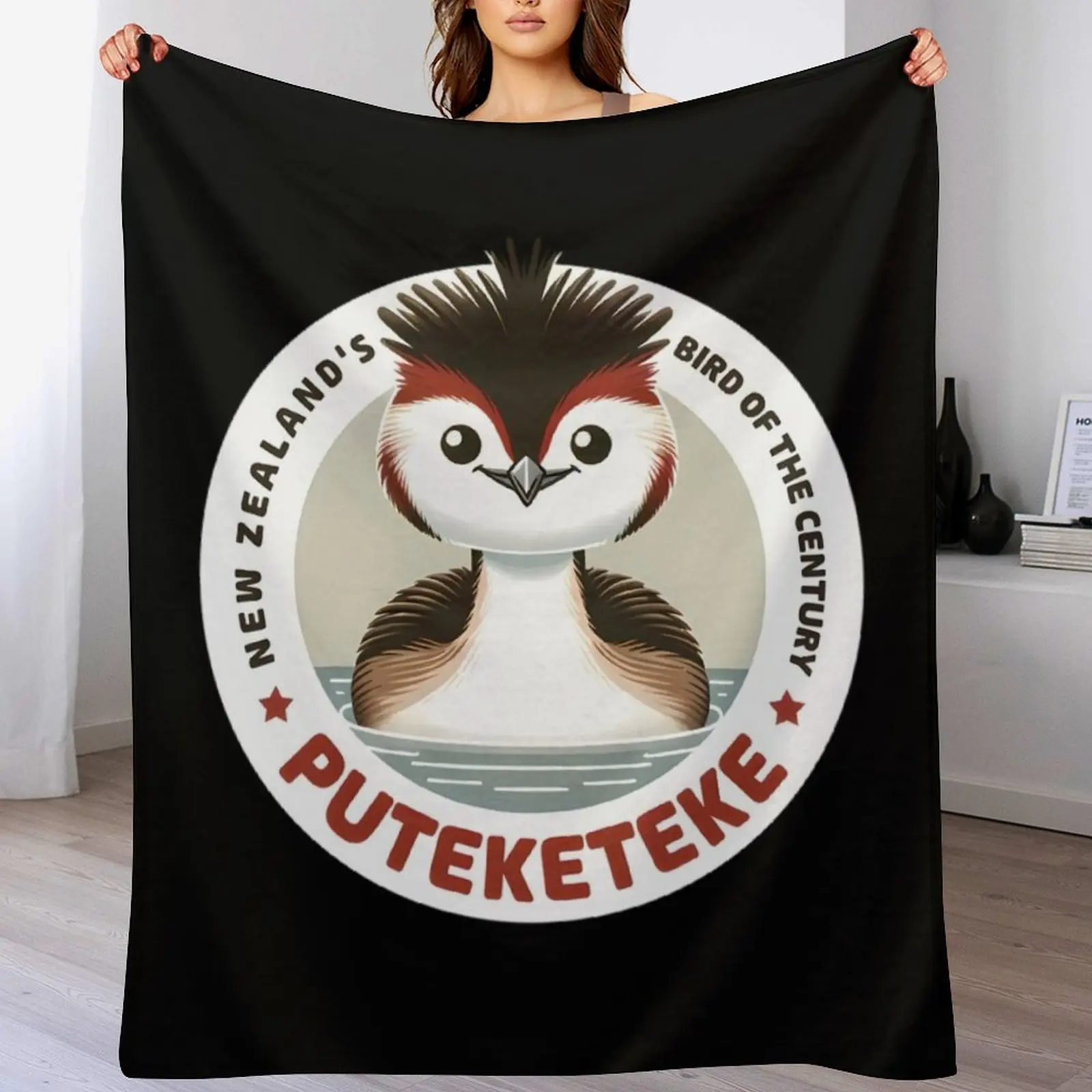 Птица Puteketeke новозеландская птица века плед на диване мягкие одеяла