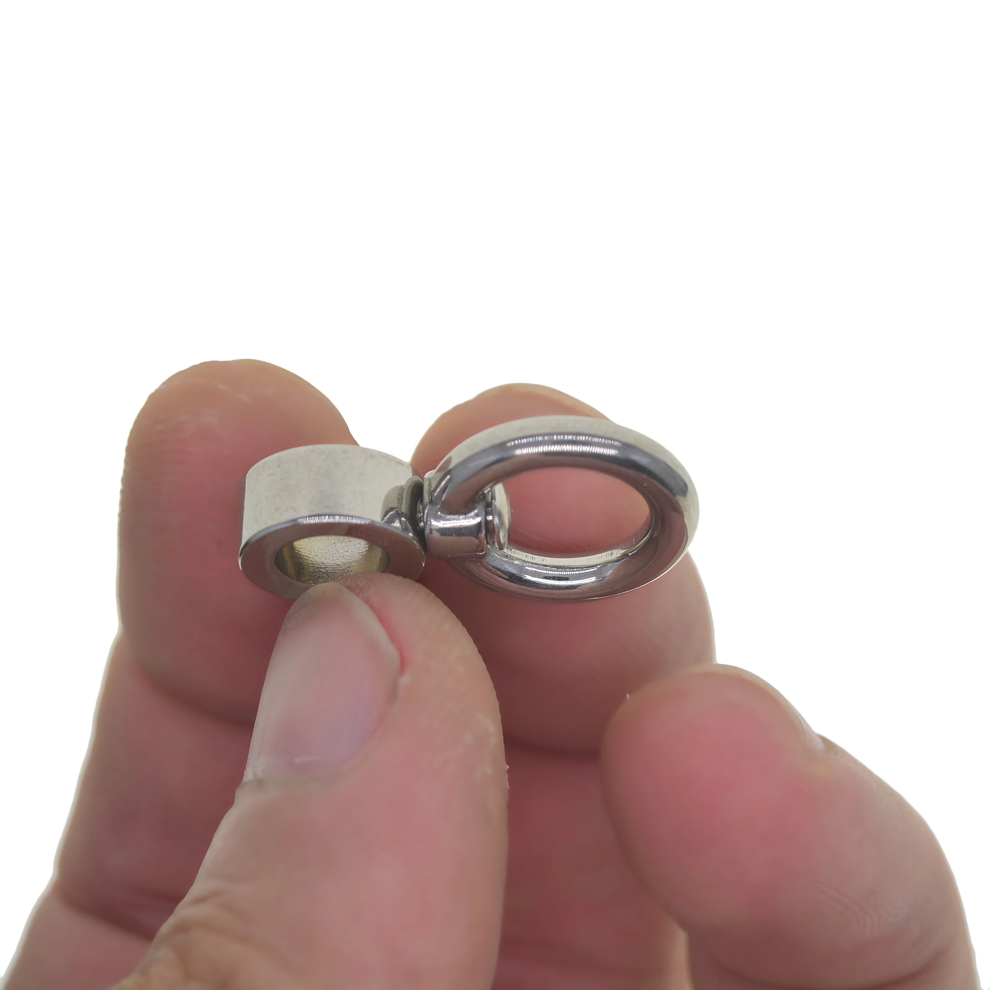 Зеркальный поворотный соединитель из нержавеющей стали 304 для брелка