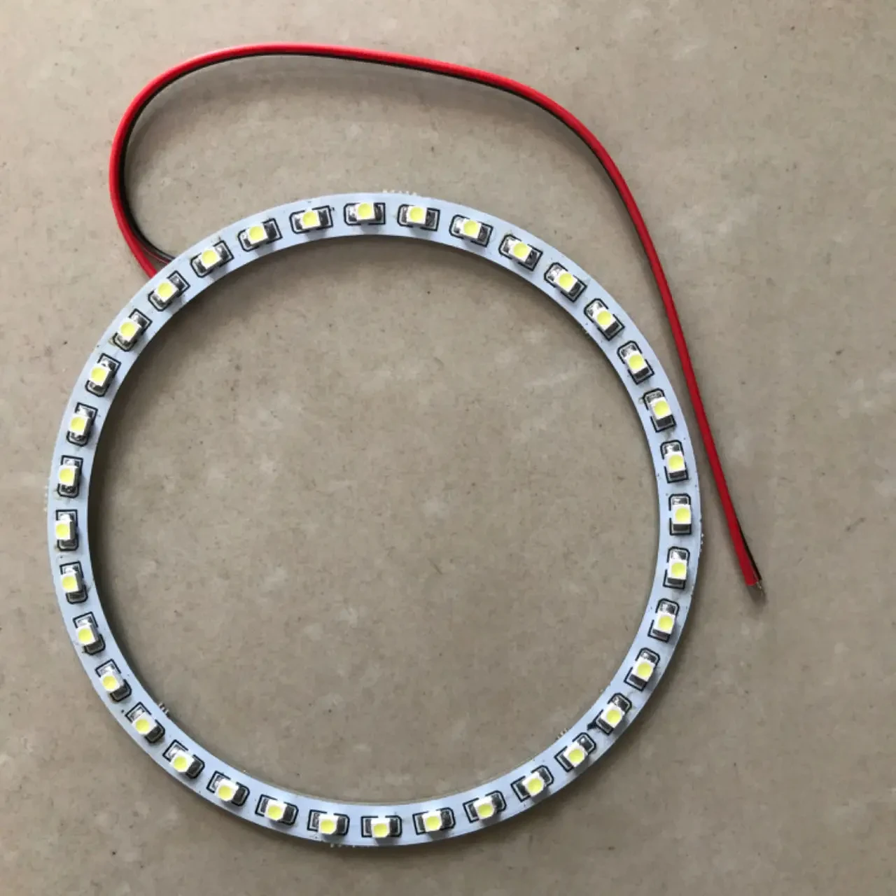 Фото 1 шт. DC12V белый 30 мм-160 мм 3528 SMD автомобильный светодиодный ангельские глазки Halo кольцевой светильник автомобильный светло-зеленый желтый синий №5