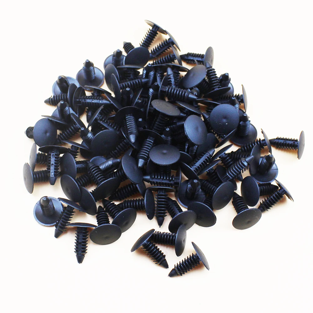 

Nylon Bumper Fastener Rivet Clips Fender& Bumper Shield Retainer for Ford Chrysler 7mm Hole Retainer Auto Body Clips 100PCS