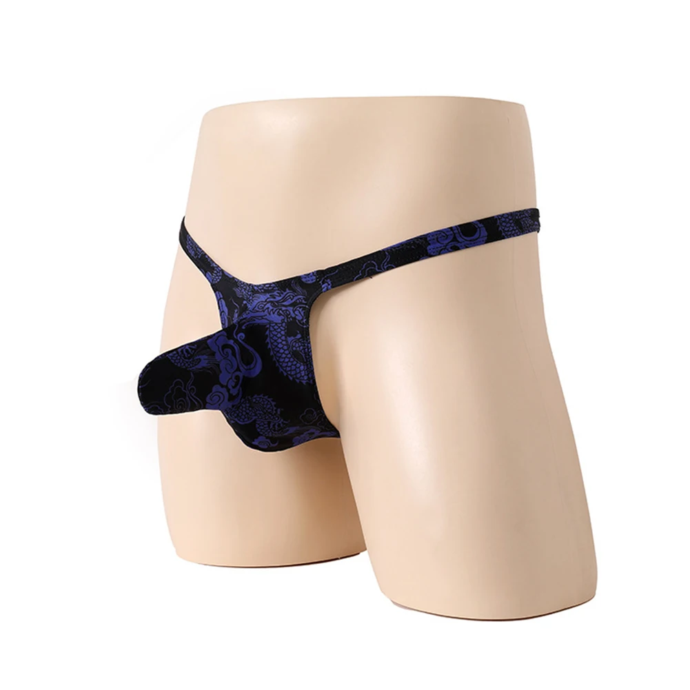 Удобное модное нижнее белье мужские полиэстеровые сексуальные стринги с
