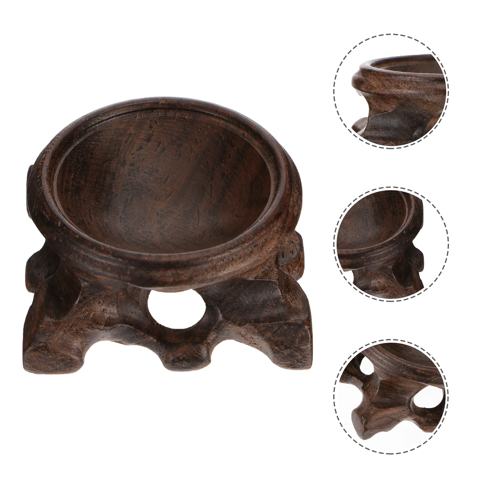 

Stand Crystal Holder Sphere Display Base Wooden Glass Egg Wood Orbmarble Stands Globe Gazing Pedestals Mini Baseball Desktoptray