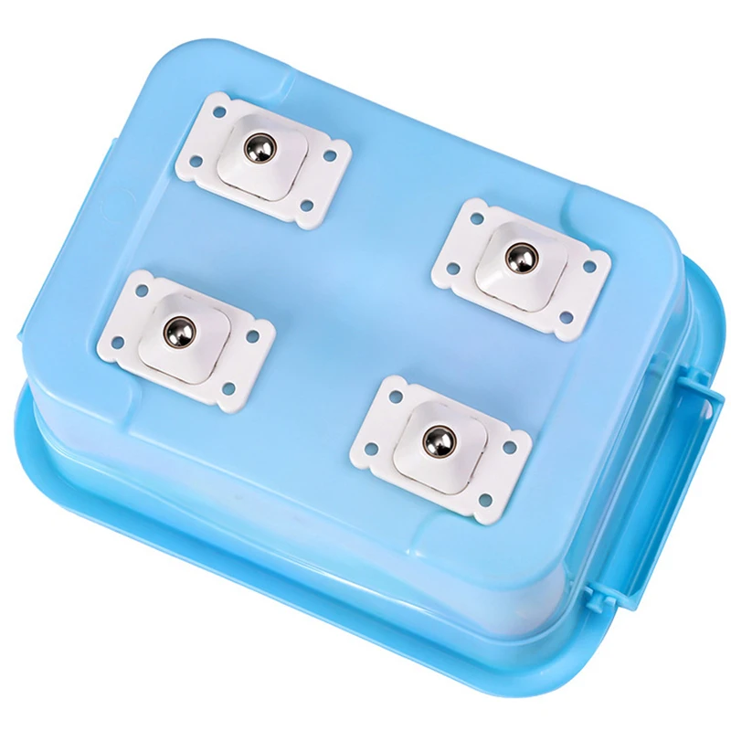 

4Pcs/set Wheels For Furniture Stainless Steel Roller Self Adhesive Furniture Caster Home Strong Load-bearing Universal Wheel