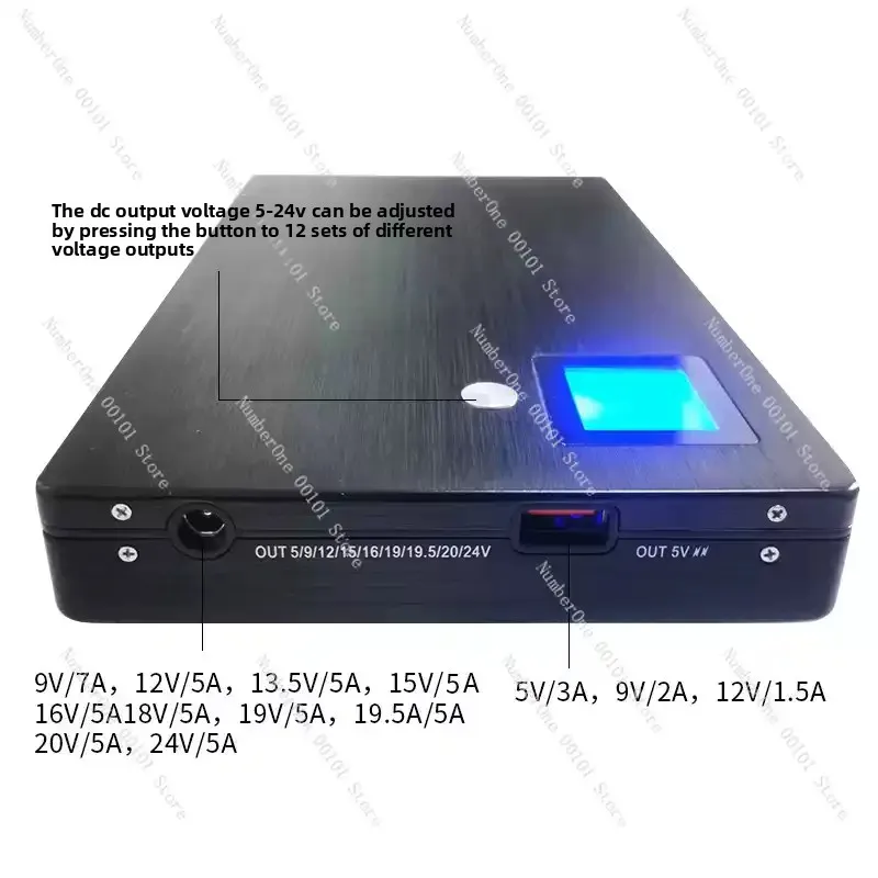 Портативное зарядное устройство (Power Bank) для ноутбуков, роутеров, проекторов: 9В, 12В, 15В, 16.5В, 19В, 20В, 24В; 1А, 2А, 3А, 4А, 5А, 6А; 20000 мАч, 40000 мАч. (art.: 3920db481ac4e) - 3920db481ac4e