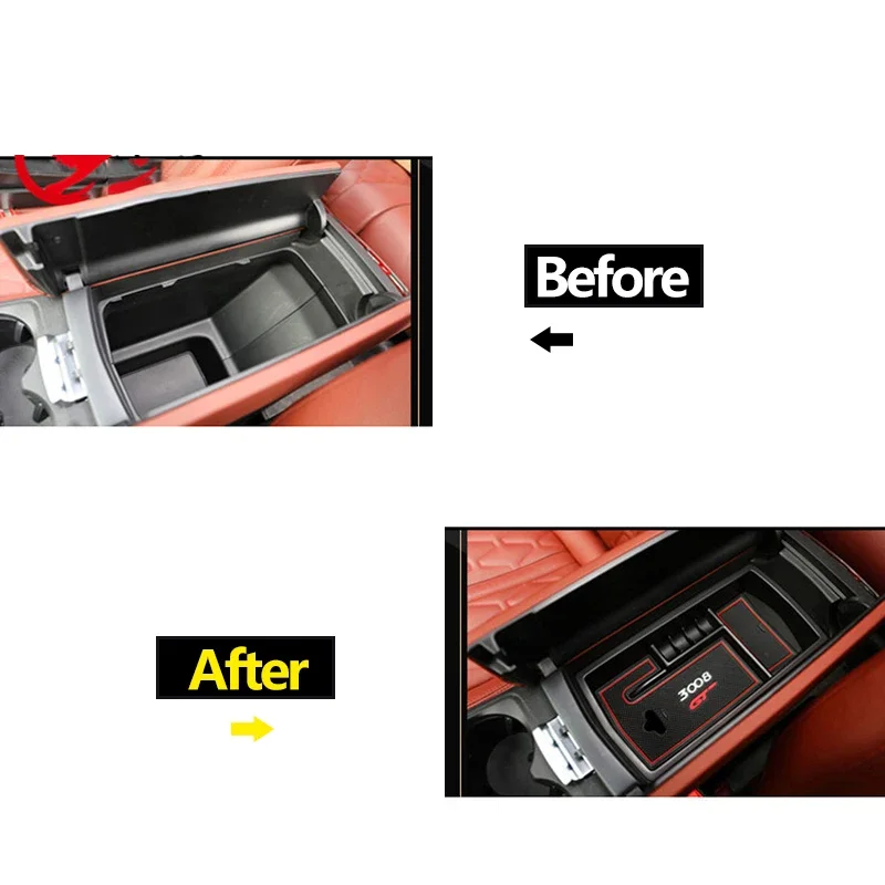 Для Peugeot 3008 GT Hybrid 2016 2017 2018 2019 2020 2021 2022 2023 Автомобильная центральная консоль