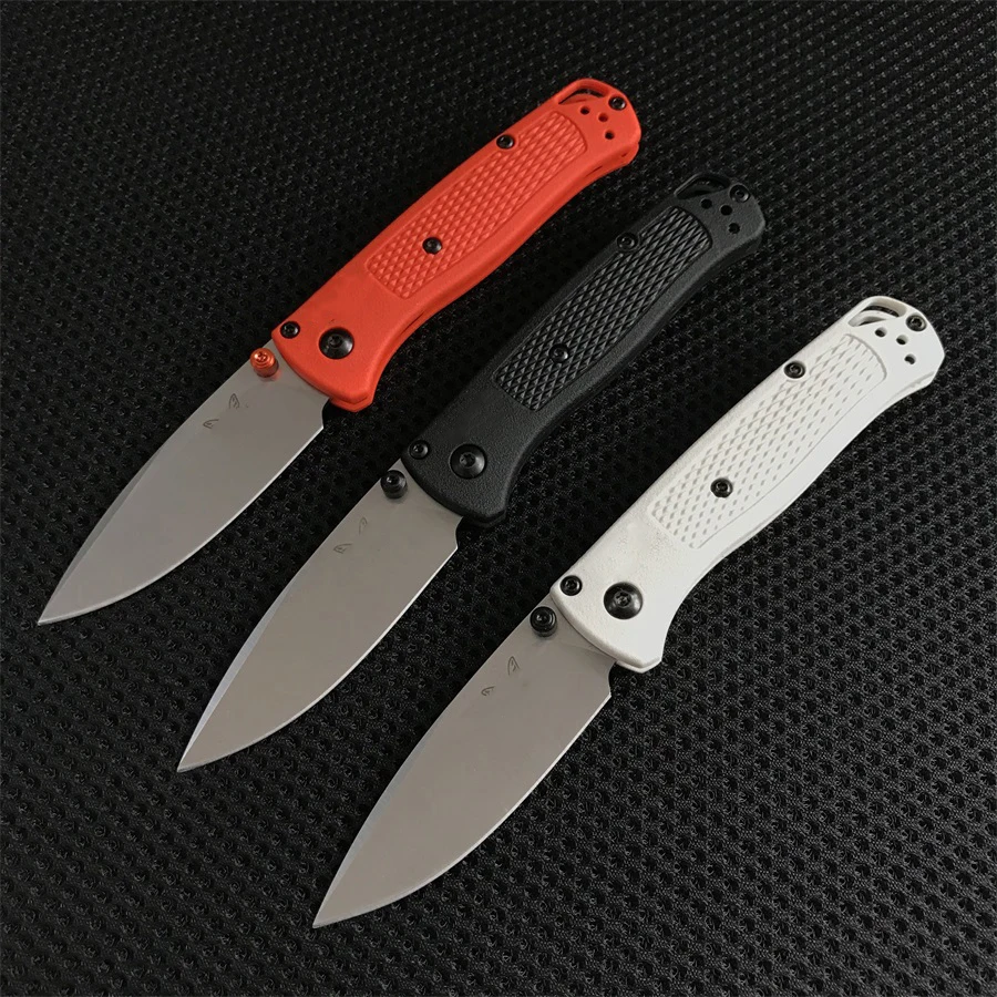 

Outdoor Mini BM 533 Bugout Folding Knife Multiple Color Handle Camping Hunting Portable Safety Defense Pocket Knives EDC Tool