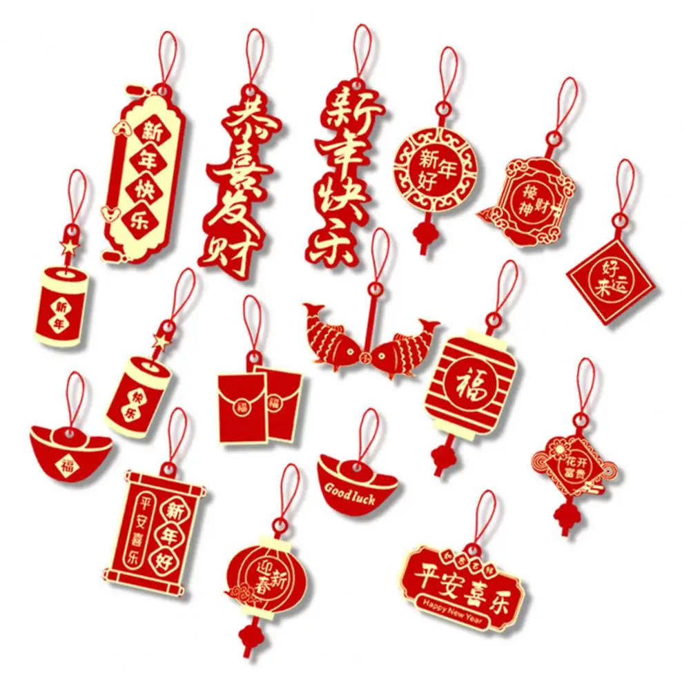 

Door Hanging Pendant for New Year Festive Hanging Ornament Set Envelopes Lanterns Shape Chinese New Year Decoration for Home