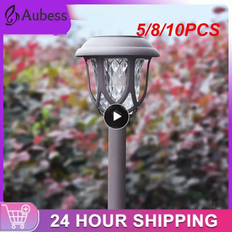 

5/8/10 шт., водонепроницаемые светодиодные фонари на солнечной батарее