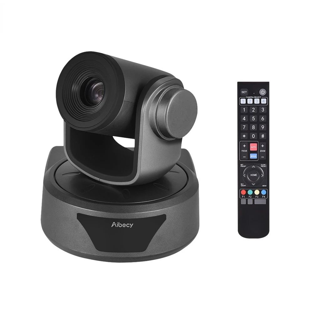 

Aibecy Video Conference Camera 10X Optional Zoom Full HD 1080P 52 Degree Wide Viewing Auto Focus USB3.0 HD CVBS Interface Webcam