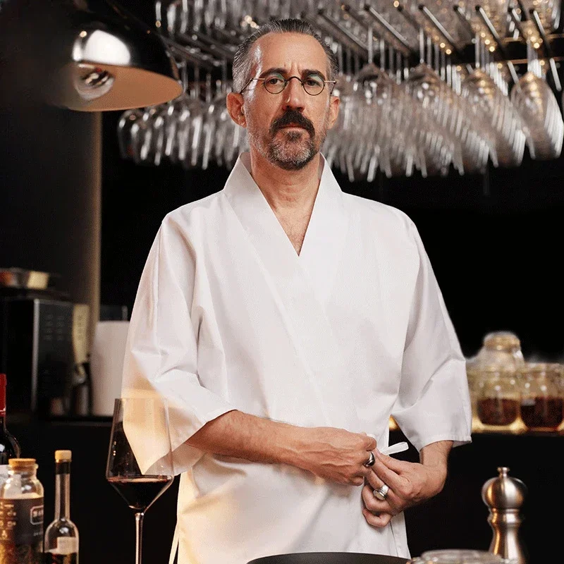 Кимоно Куртка Шеф-повара Для Чайной Церемонии Официанта Корейский Японский