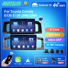 Автомагнитола QT5 для Toyota Corolla E130, E120, 2000-2004, Android 10,0, автомагнитола, автомобильный проигрыватель, GPS, видеоплеер, навигация, No 2 din, DVD