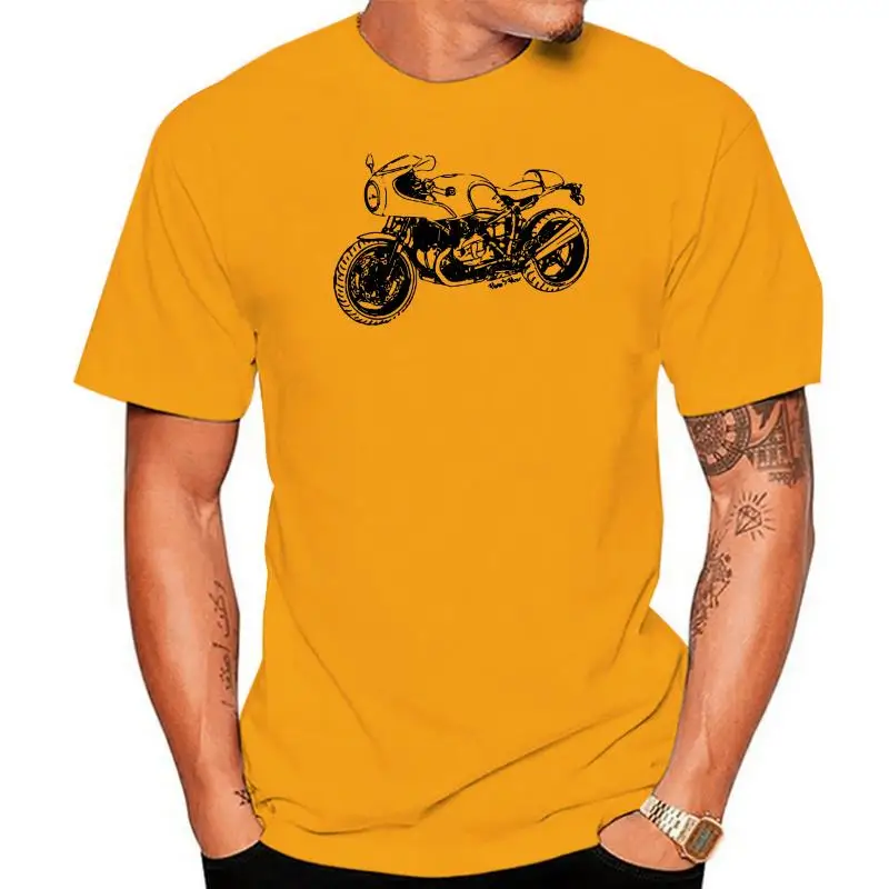 

Fashion R nineT Cafe Racer T-Shirt mit Grafik RnineT Racer Motorcycyle Rally Motorrad Fan Tee shirt