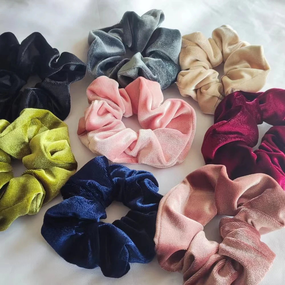 

Women's Solid Color Satin Silk Elastic Hair Bands with Braiders Hair Accessories Ponytail Holder Styling French Braiding Tool