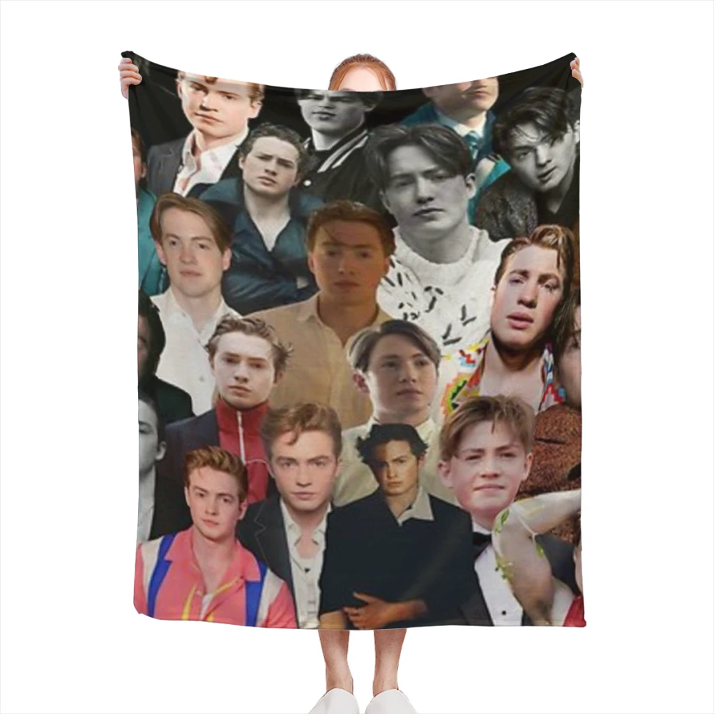 Комплект коннор фотоколлаж среднее одеяло мягкие комплекты одеял пледы для